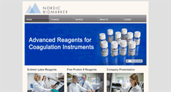 Desktop Screenshot of nordicbiomarker.com